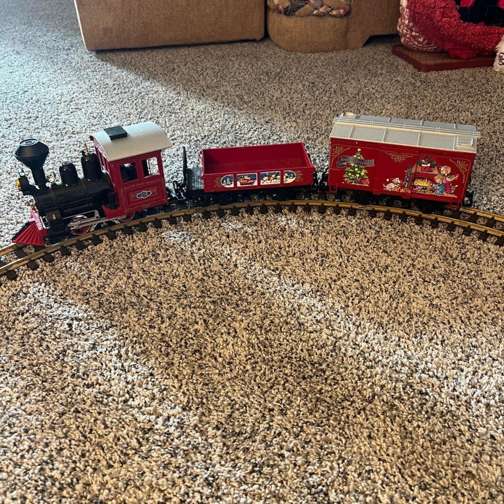 LGB North Pole Express G Scale Christmas‎ Train Set Locomotive Track Transformer